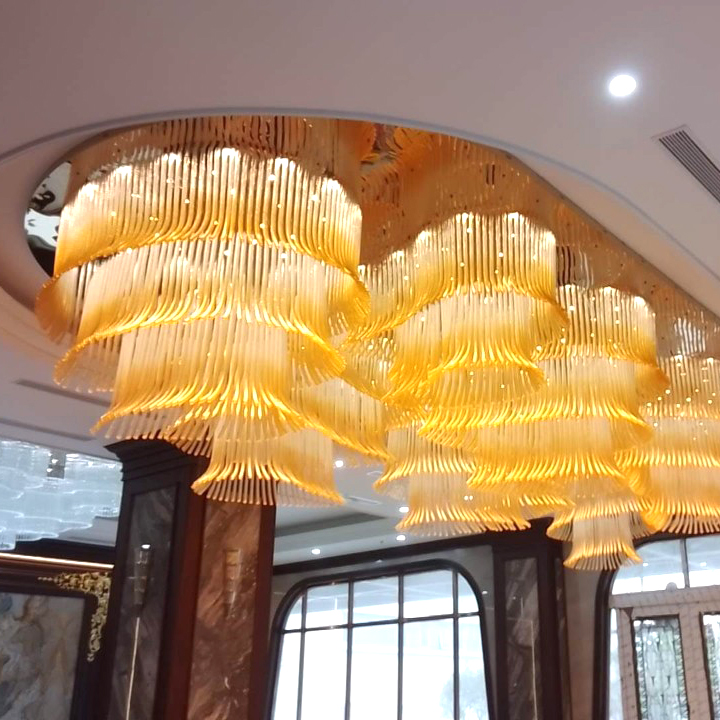 Đèn pha lê thiết kế lớn cho hội trường ADS03